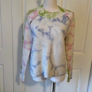 Zoe Jordan tye dye cashmere/wool sweater Sz M/L